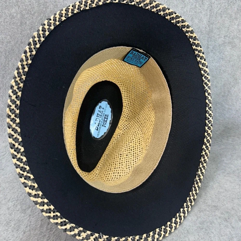 Bad Hat Poker woven straw