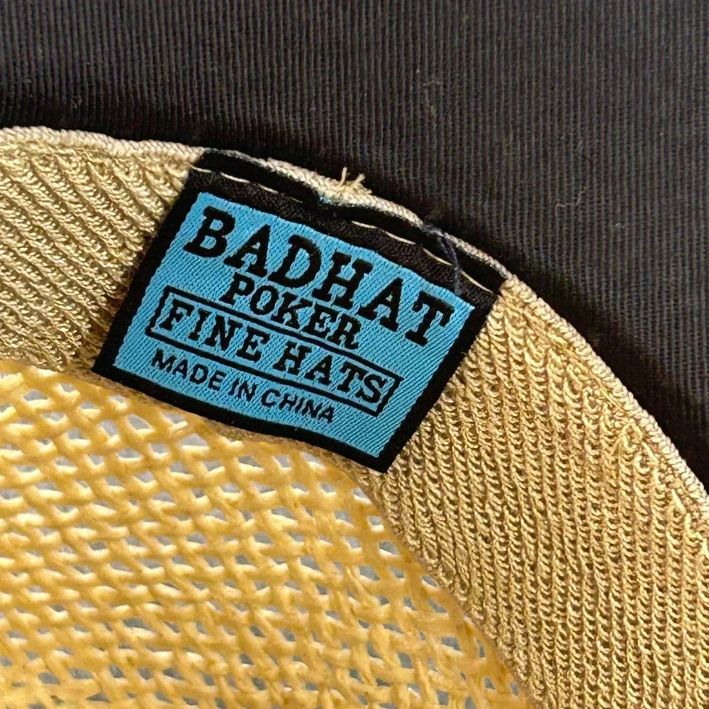 Bad Hat Poker woven straw