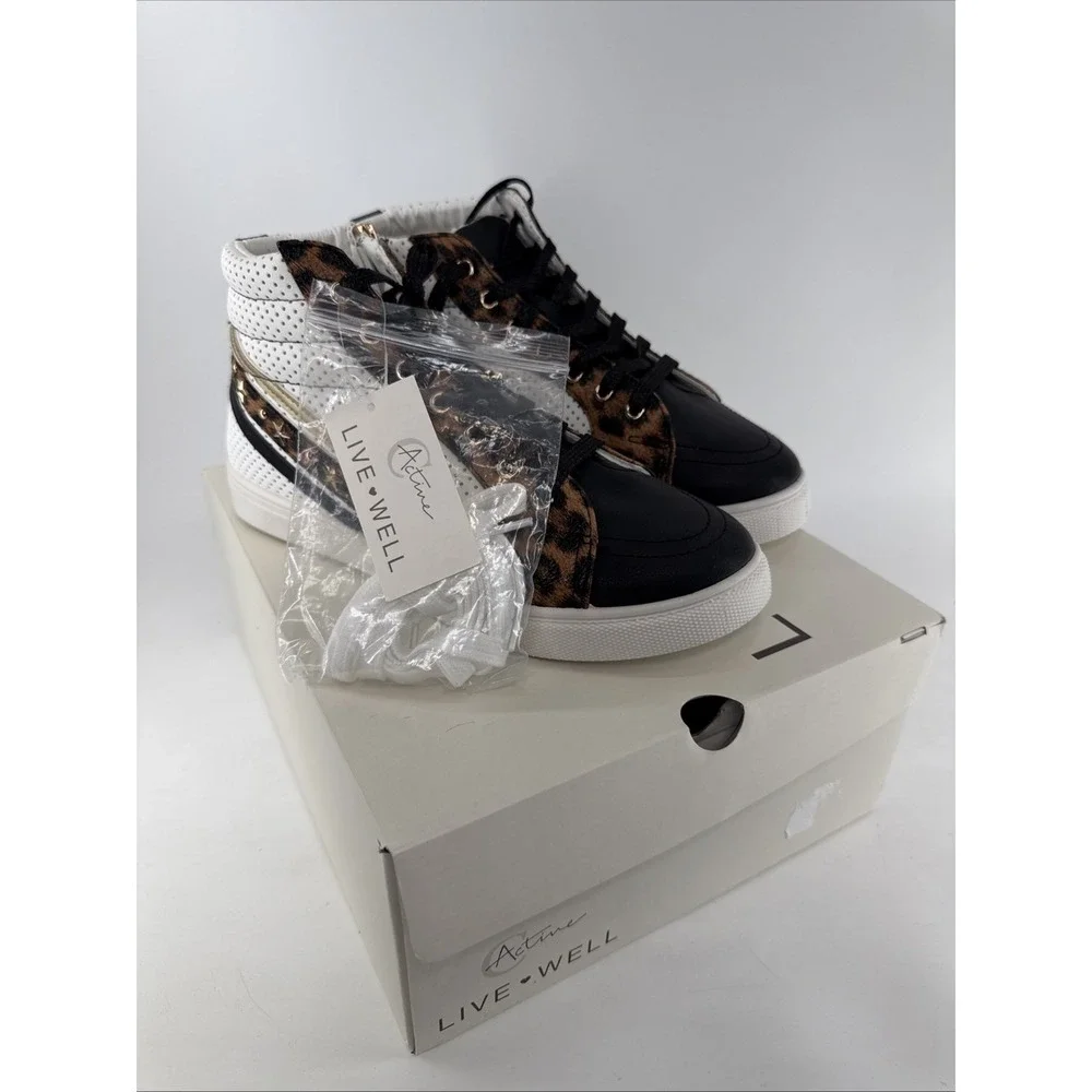 Active Live Well‎ Leopard Print NWT High Top Women's 10 Shoes