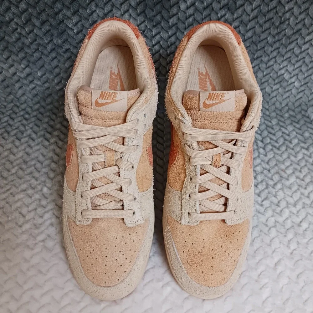 Nike Dunk Low Shimmer Amber Brown Women's Casual Sneakers Shoes Size 12.5