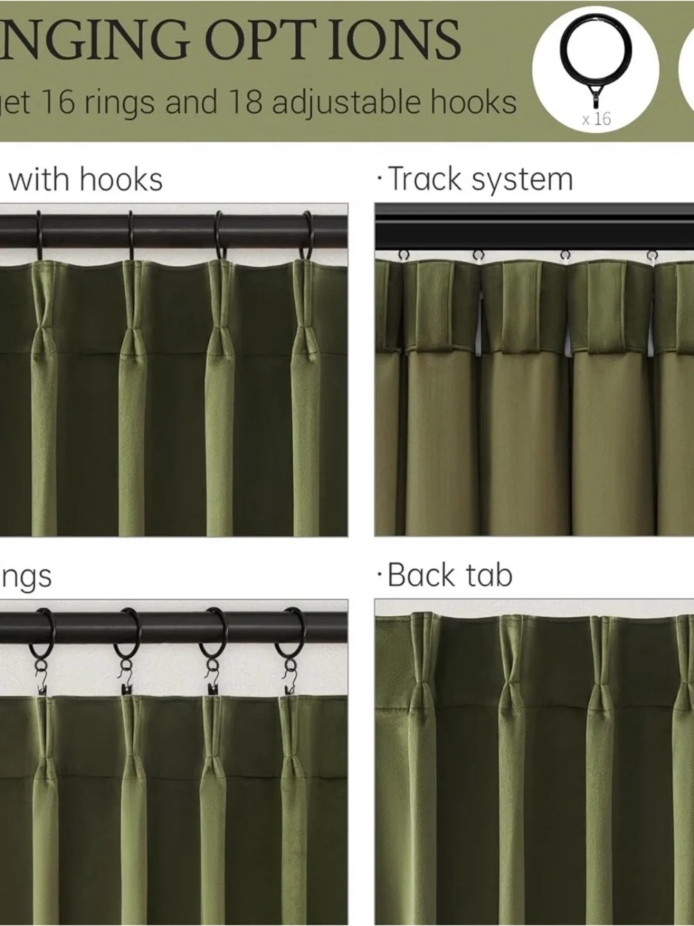 Drapenova luxurious olive