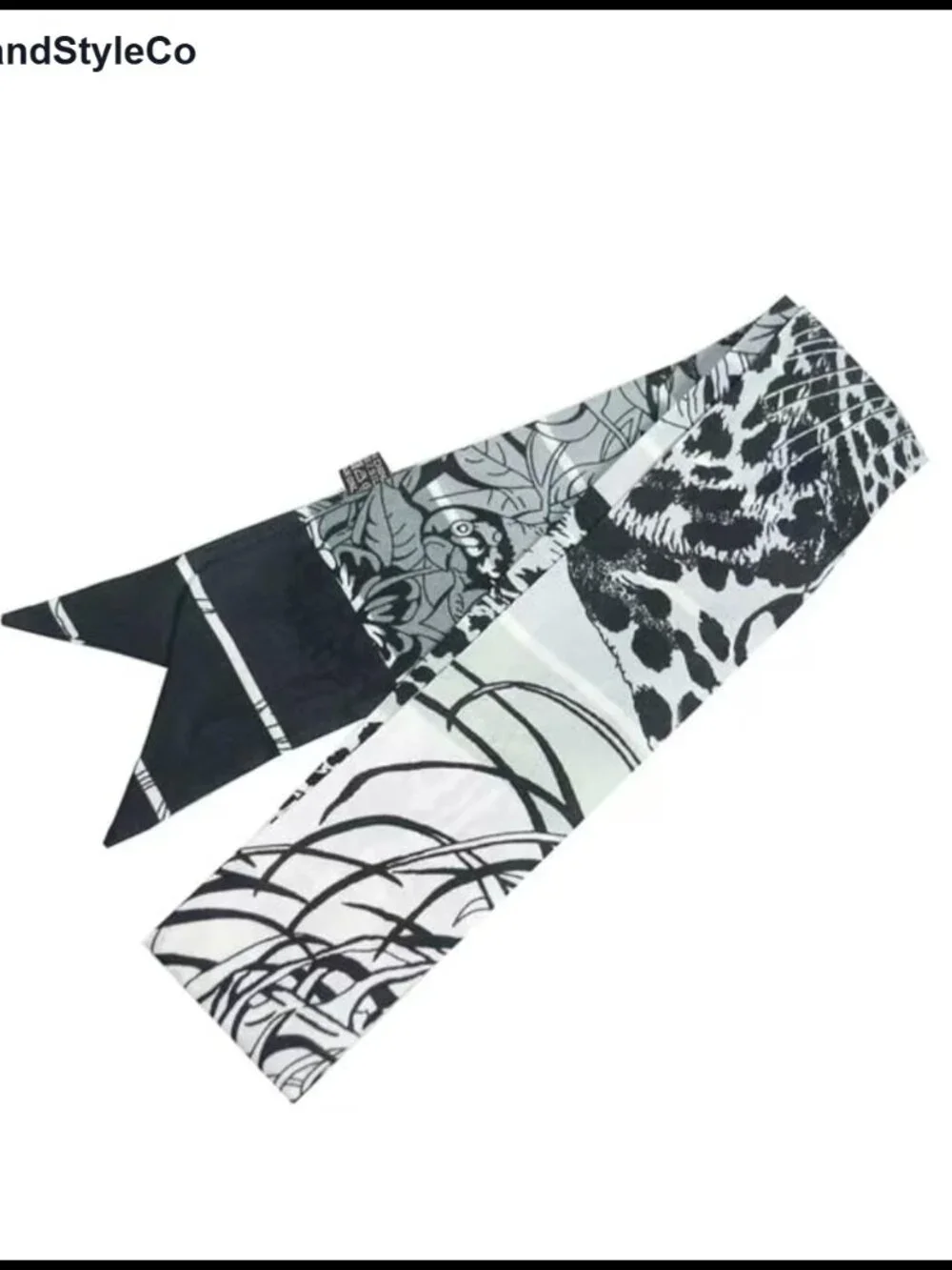 100% Mulberry Silk Scarf 2 Pair Pack Hair Ribbon Handbag Scarf Belt