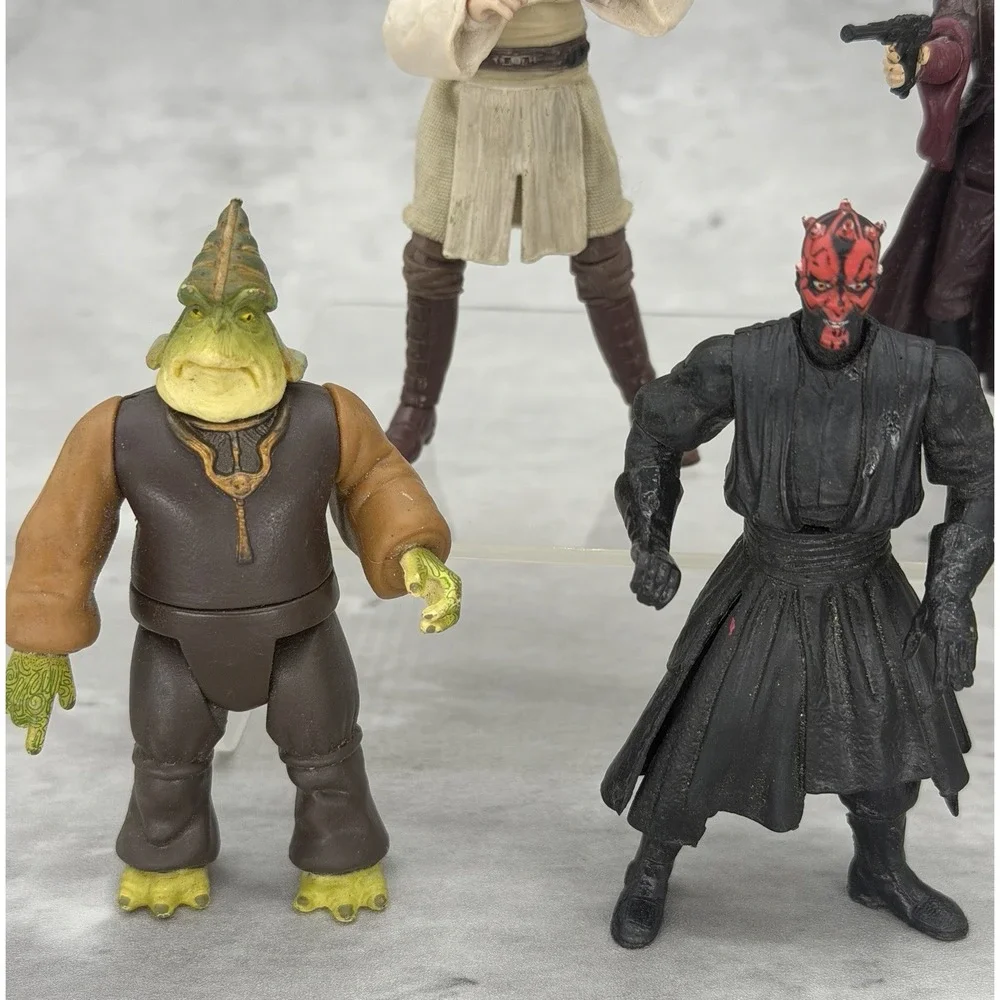 Star Wars Figure Lot Of 7 Phantom Menace Ep 1 Darth Maul Anakin Padmé Boss Nass