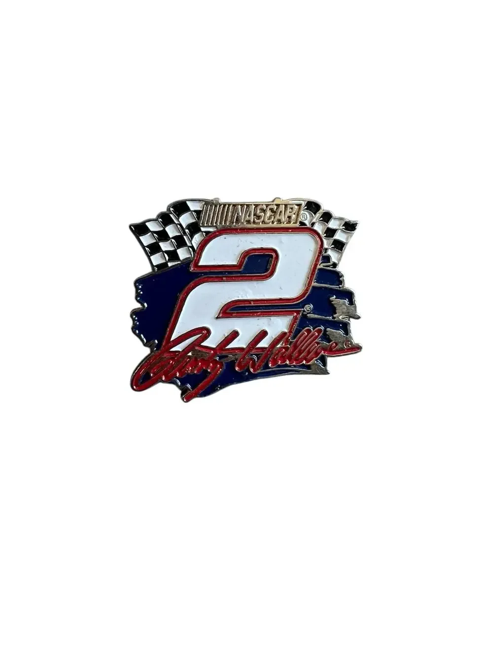 Nascar Rusty Wallace Hat Lapel Pin Vintage