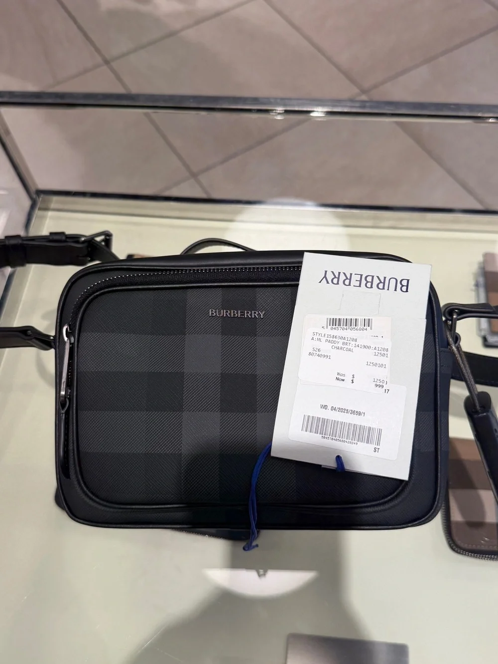 Burberry charcoal check