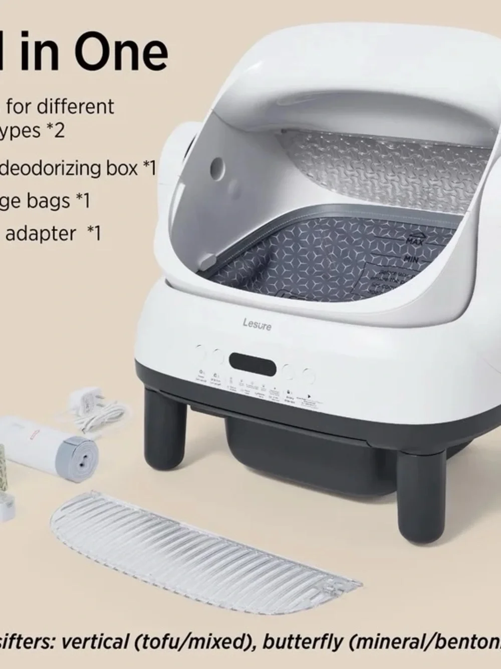 Bedsure white self