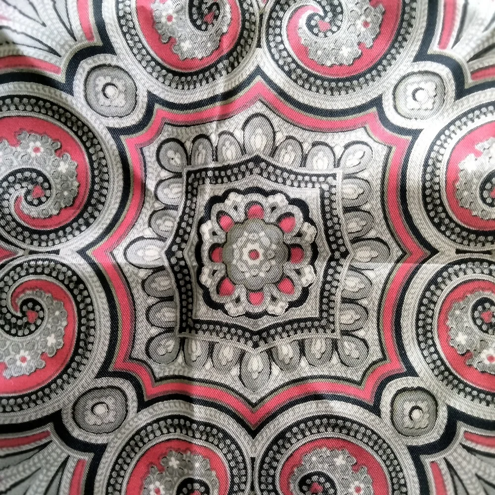 All Silk by Ashear Made in Italy Hand Rolled Paisley Print 18