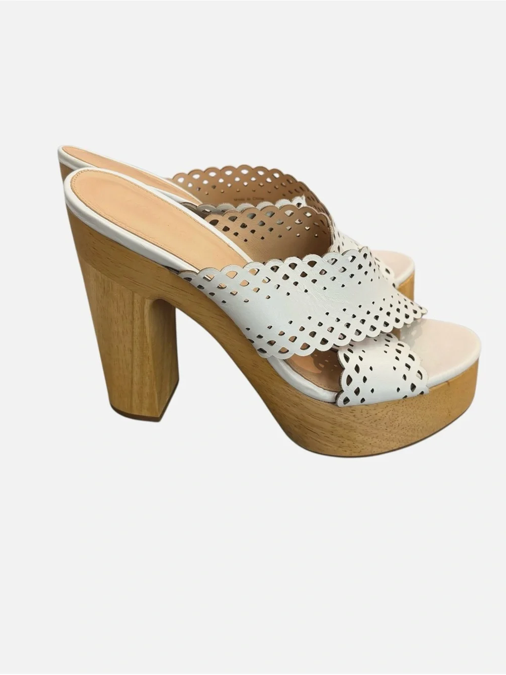 Veronica Beard scalloped perforated