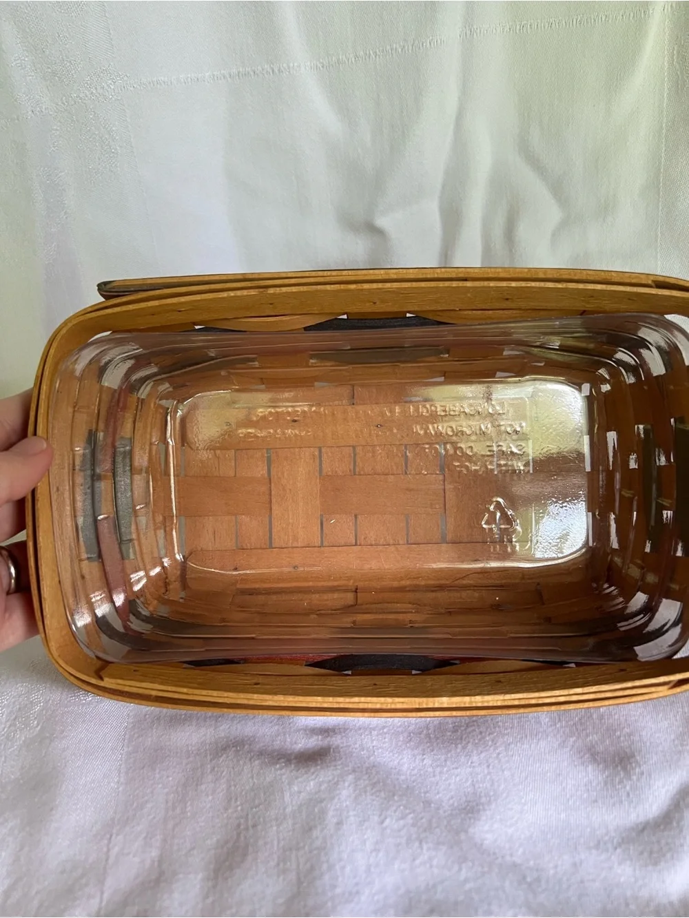 Longaberger handwoven basket