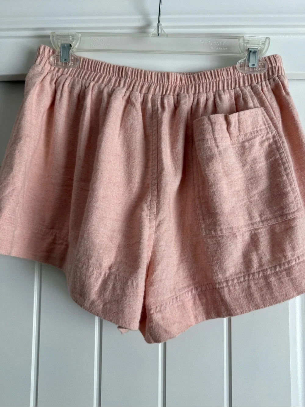 Free People Close to Home Flannel Set Neon Peach