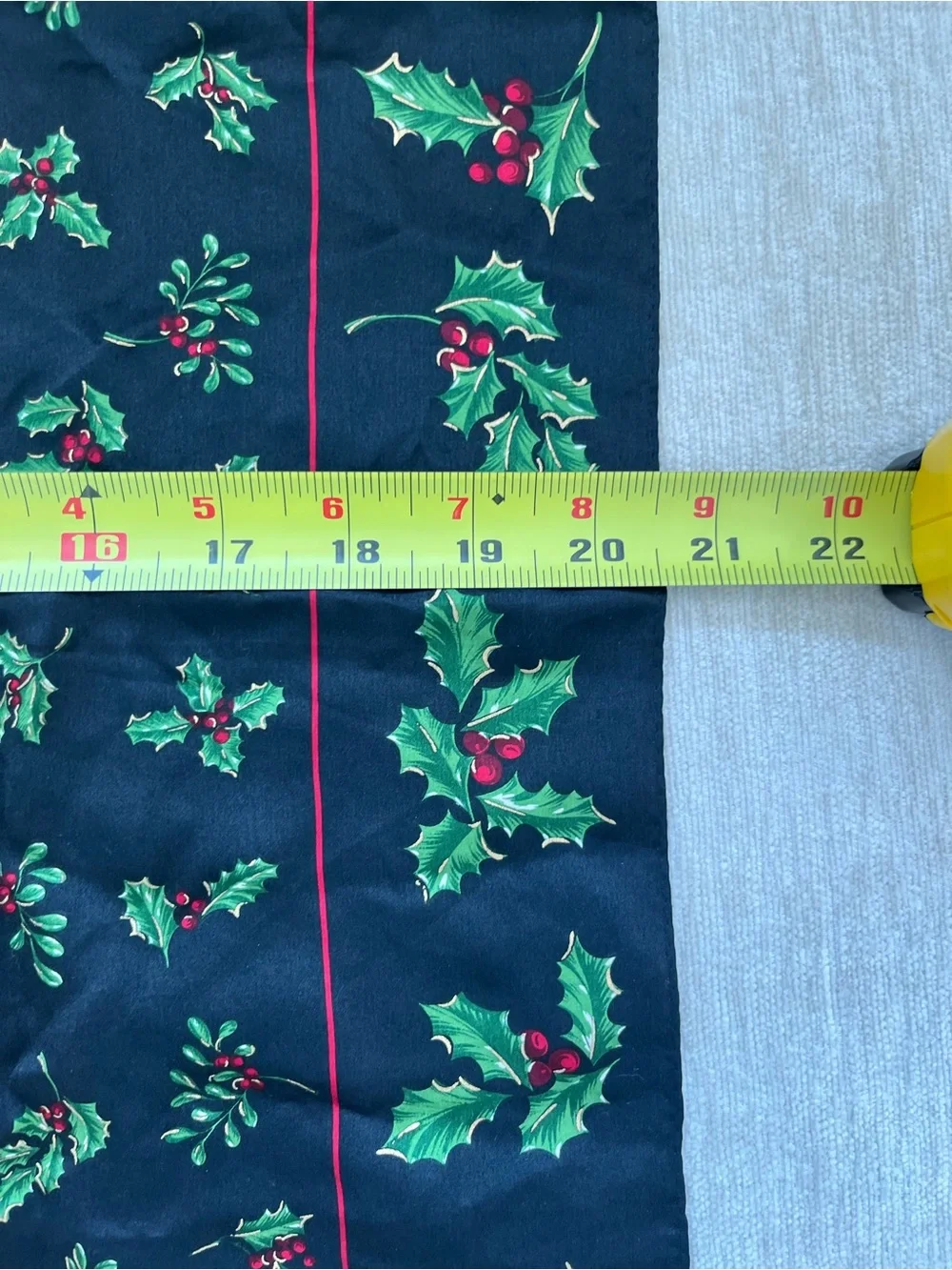 Vintage Silk Scarf Holly Berry by Echo