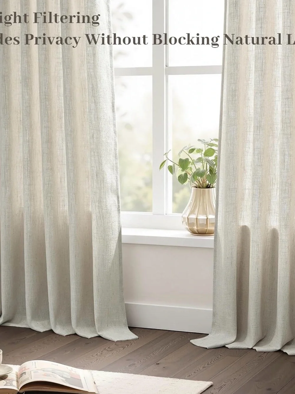 Pleated Linen Curtains 40