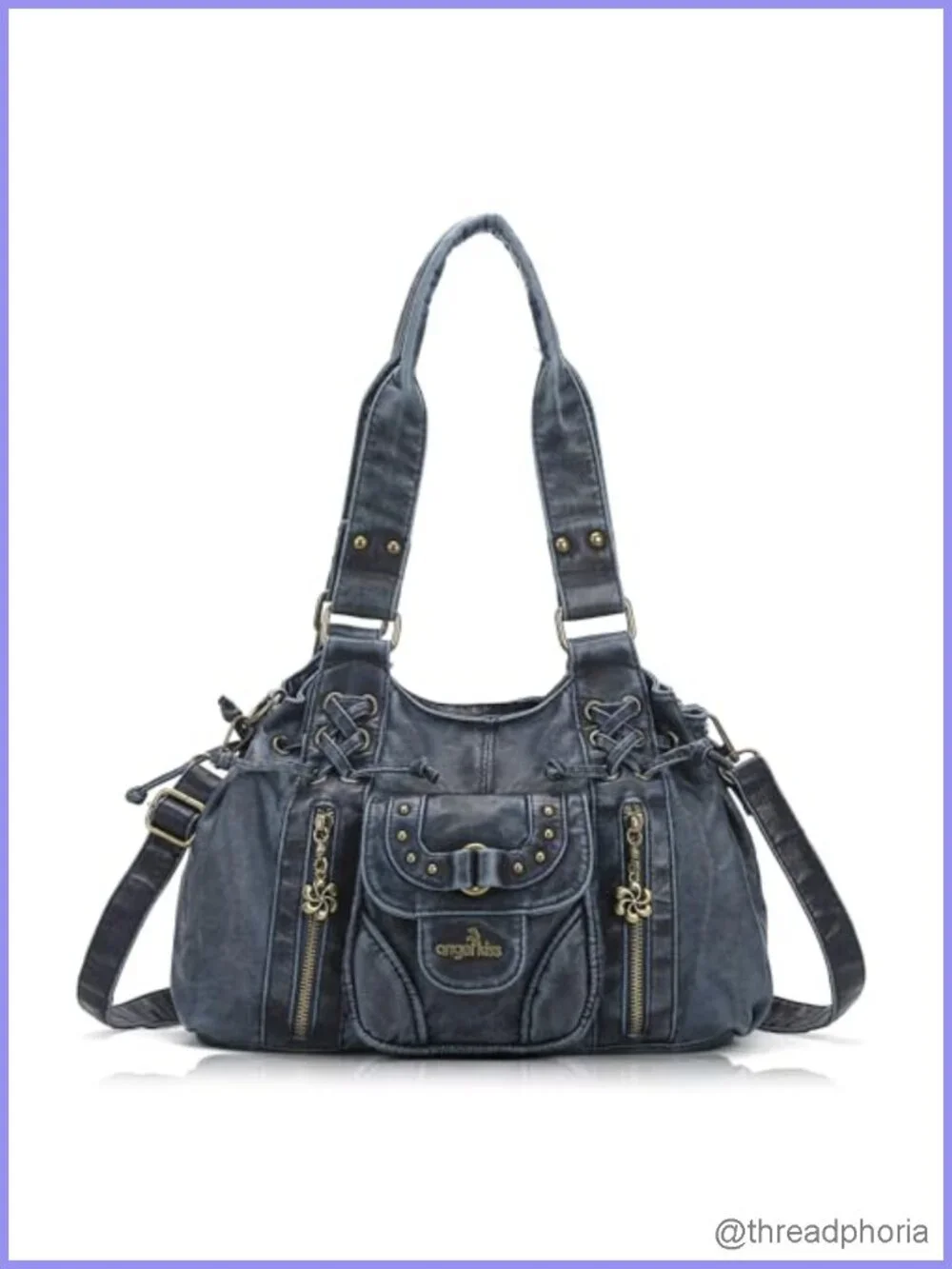 Women's Small Hobo Bag Faux Leather Crossbody Shoulder Purse with Removable