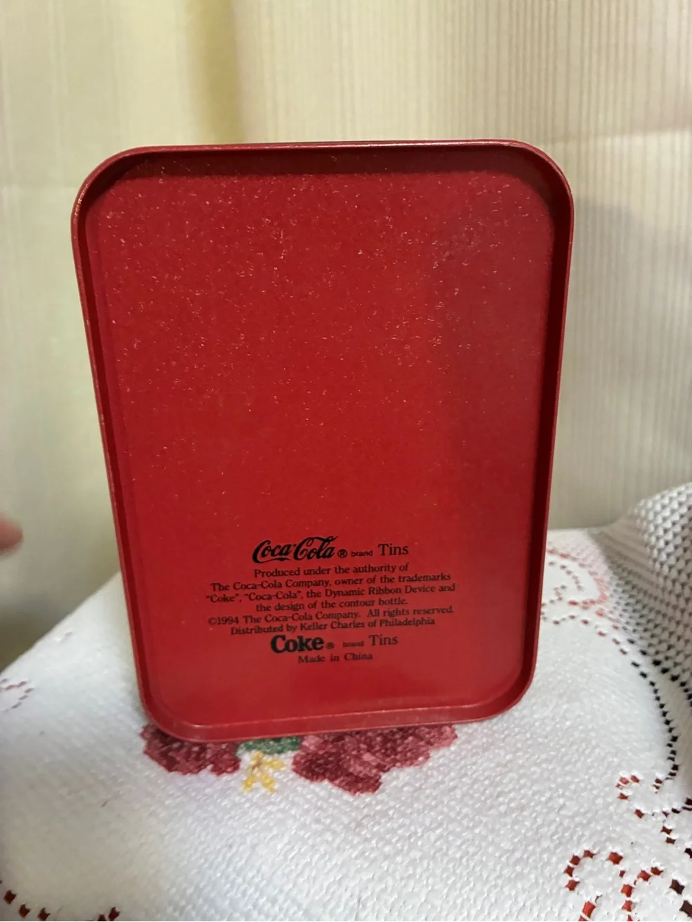 Coca Cola Retro Illustration Empty Tin Metal
