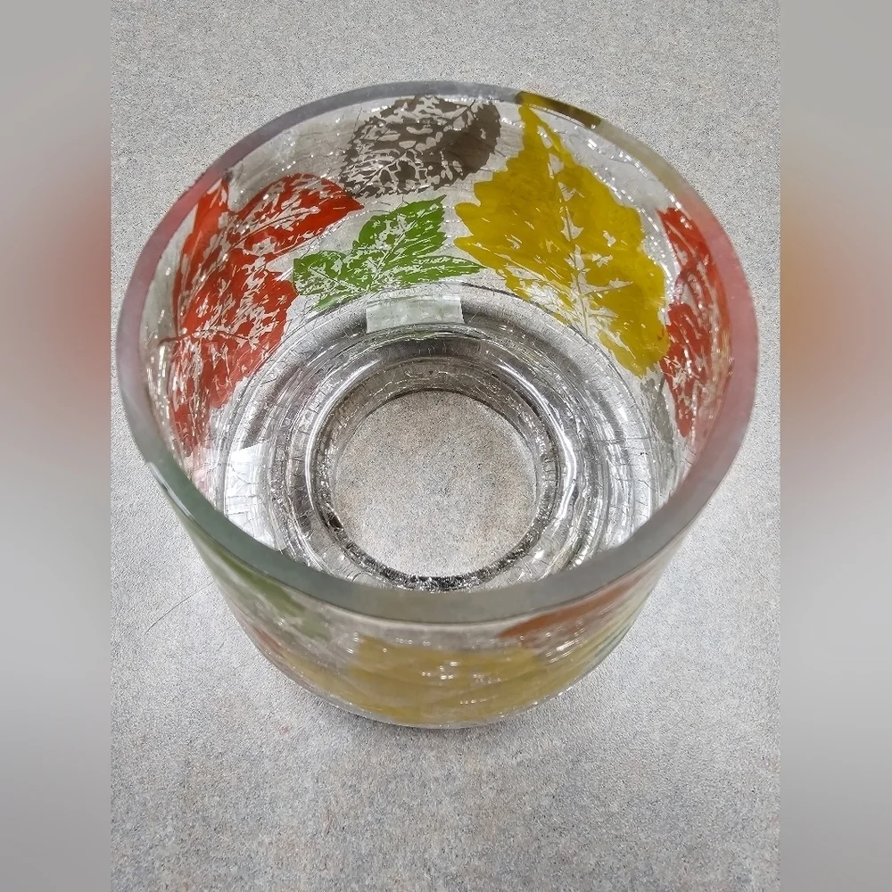 Yankee Candle Shade Topper Frosted Leaf Fall Autumn
