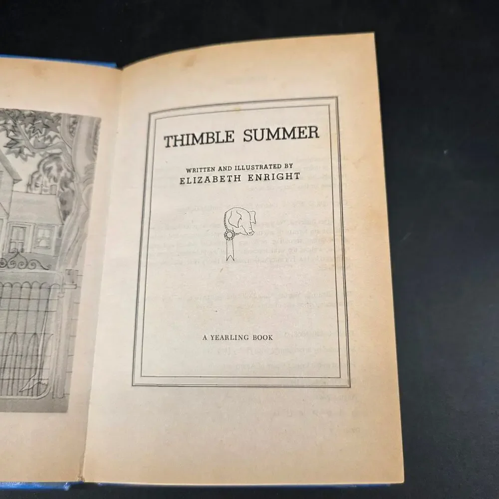 Thimble Summer Elizabeth Enright Dell Yearling 1987 Newbery Medal Illustrated