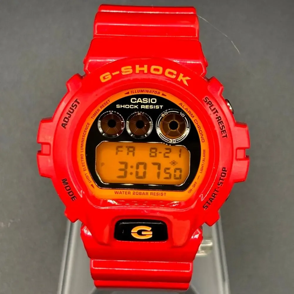 Casio G-Shock DW-6900CB-4 Crazy Colors Vibrant Glossy Red Digital Men's Watch