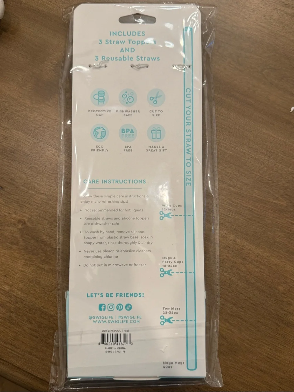 Swig Life silicone straw