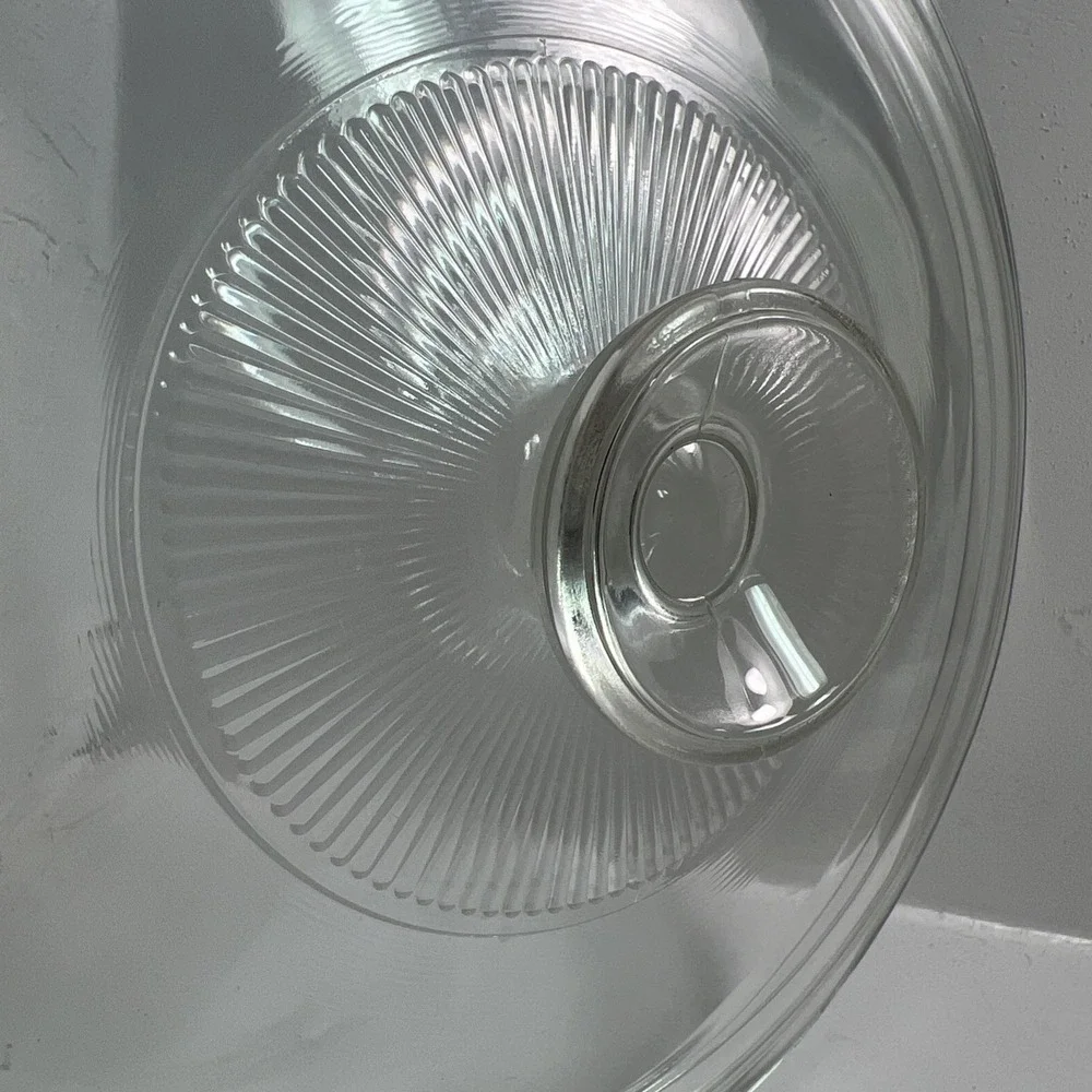 Pyrex G-1-C Replacement Lid — Round Fluted Clear Glass Lid for CorningWare 2.5 Q