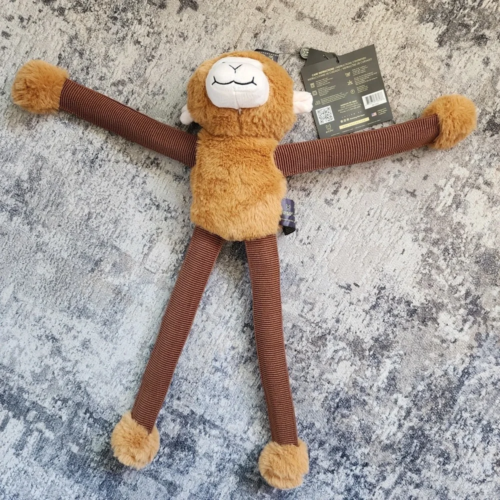 NANDOG Pet Gear MY BFF MONKEY BUNGEE DOG TOY (Brown) NWT 🐾💛