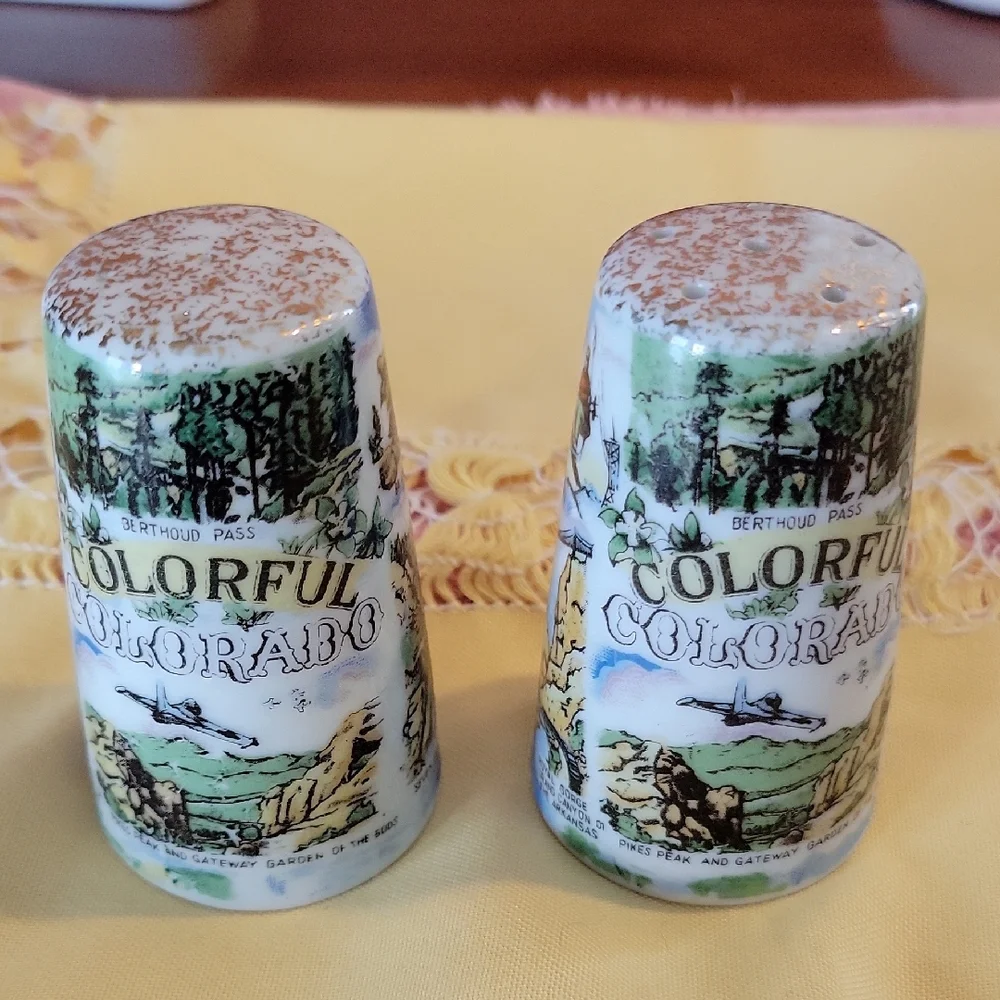 Salt And Pepper Shakers Vintage Colorado