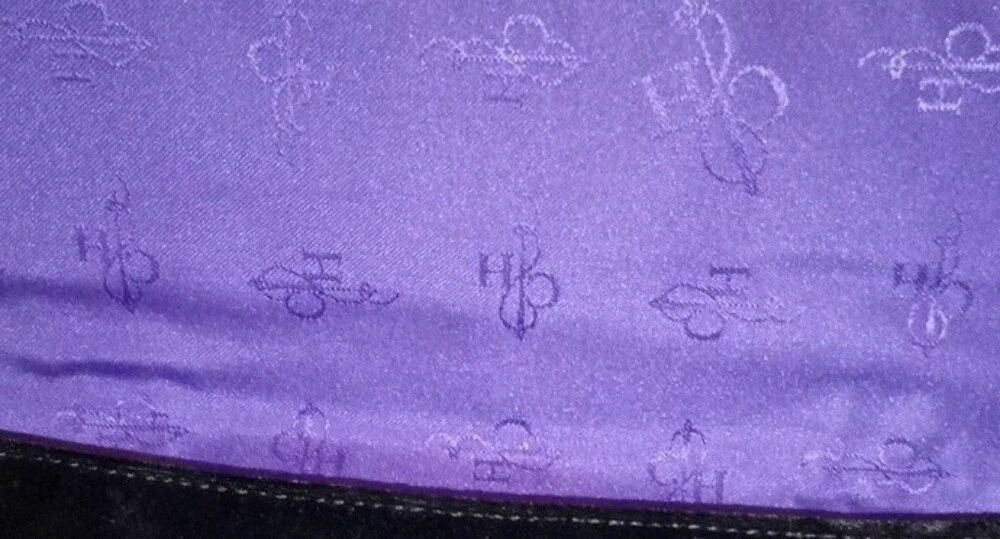 Cole Haan Black Velvet Clutch with Contrast Trim