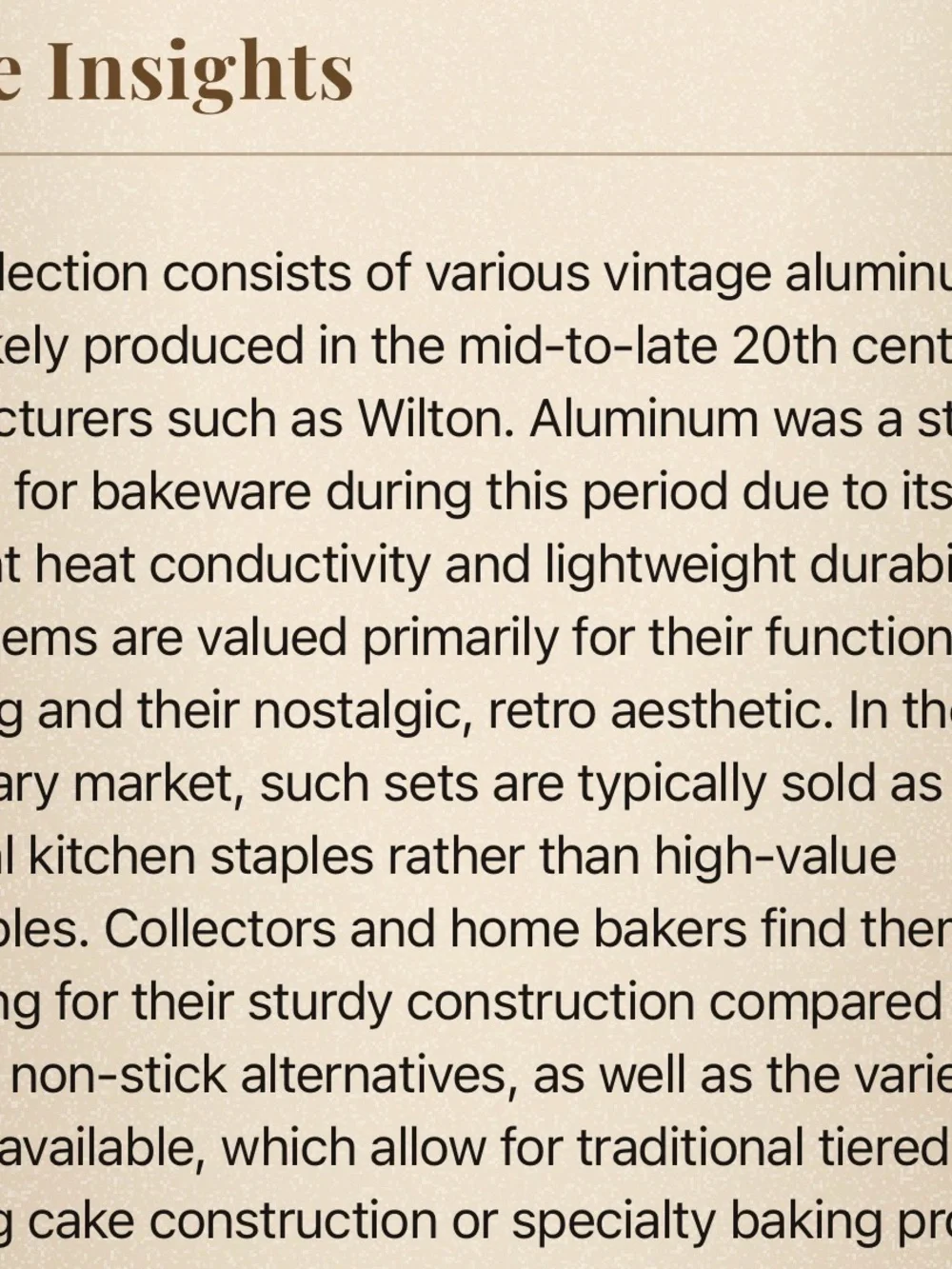 Wilton collection metal