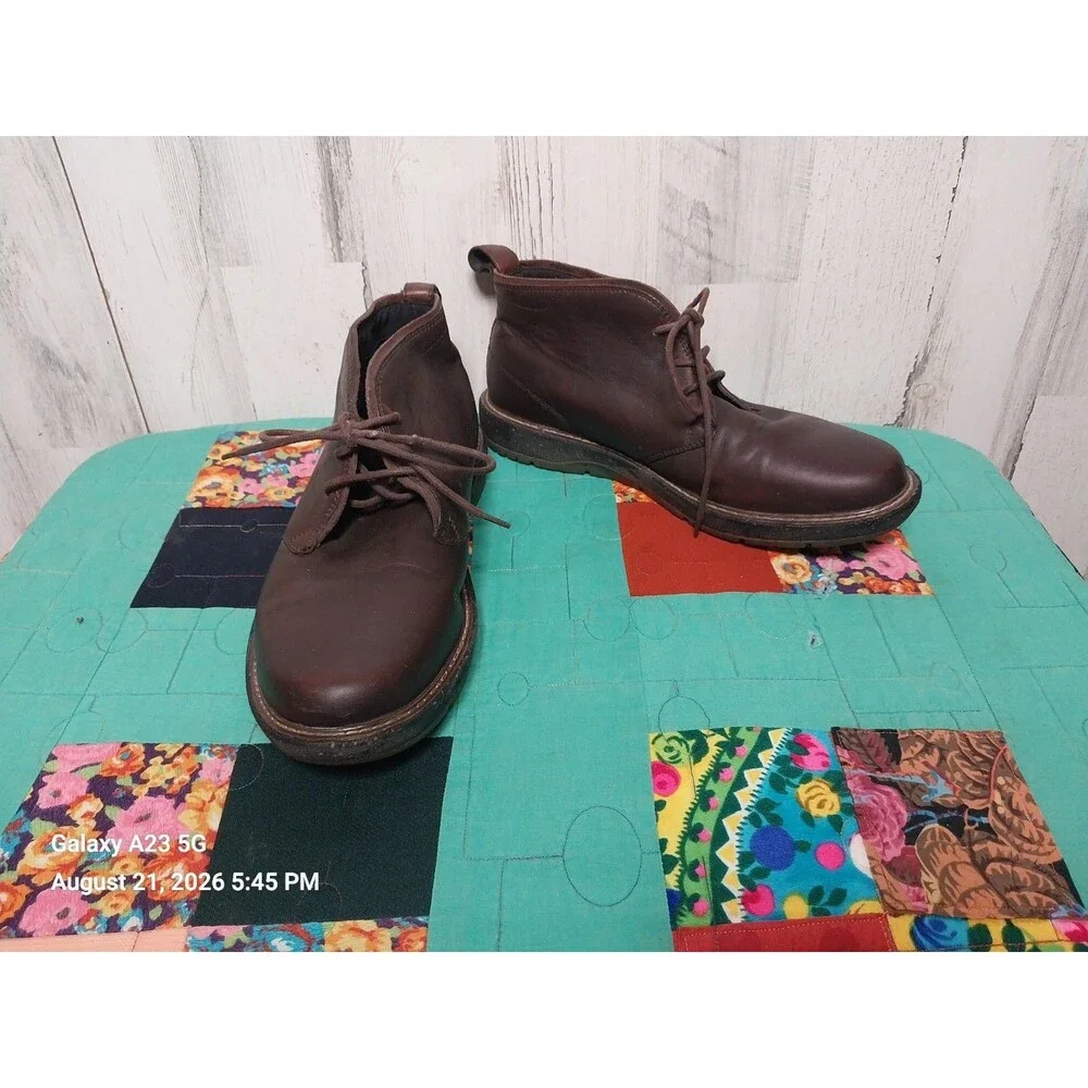 Abeo Boyd Chukka Boots Size 11M Brown Leather