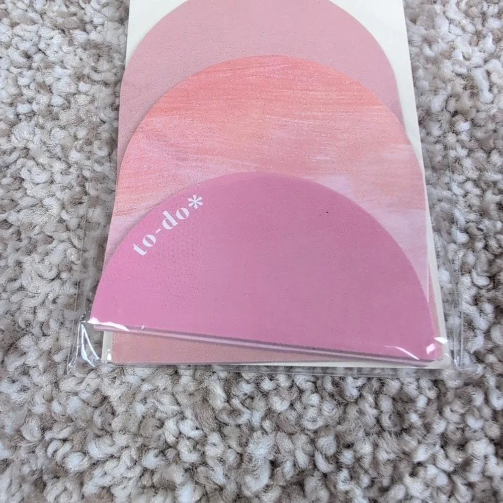 Erin‎ Condren Warm Pastel Sticky Notepad Shapes 3 Pack To Do List