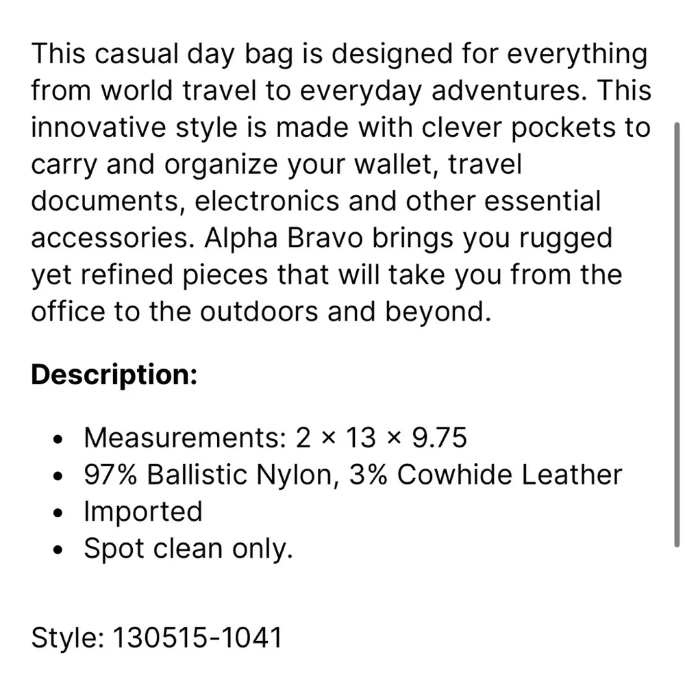 Tumi streamlined messenger