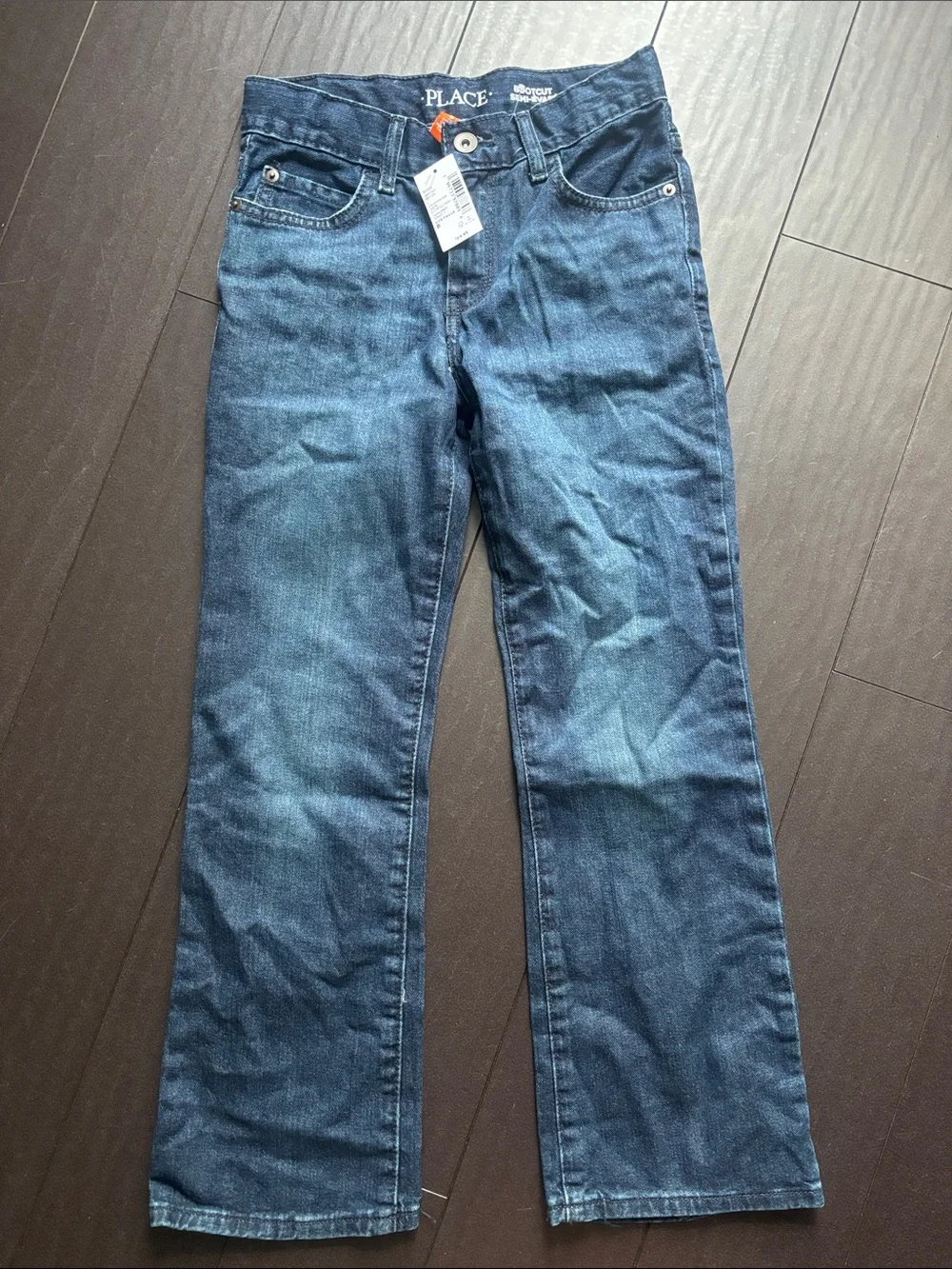 NWT The Children's Place Boy's Blue Bootcut Jeans Size 8