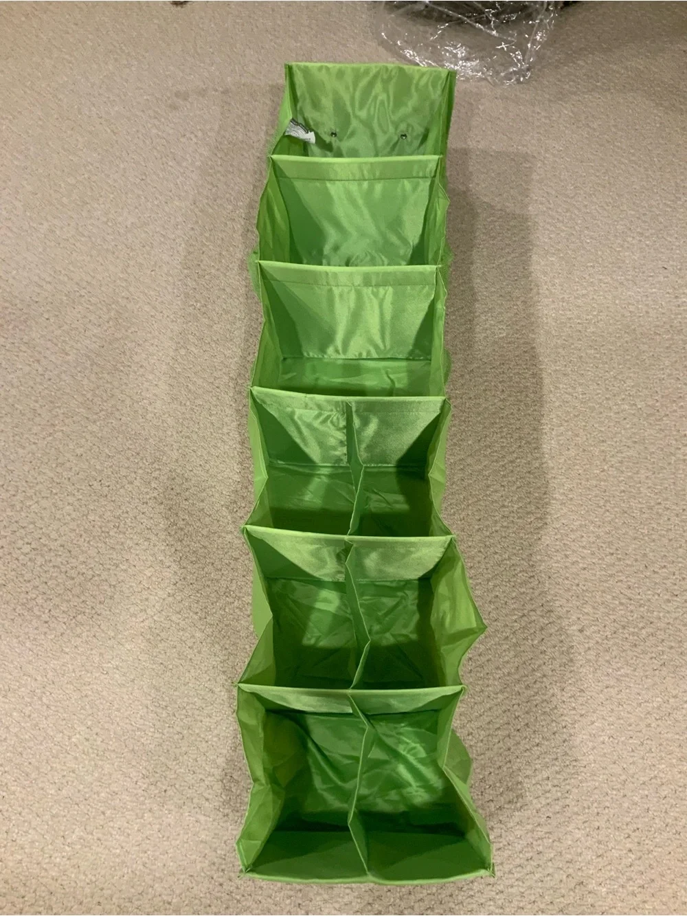 Green Fabric Hanging Closet Organizer Multipocket Storage Great for closets,Dorm