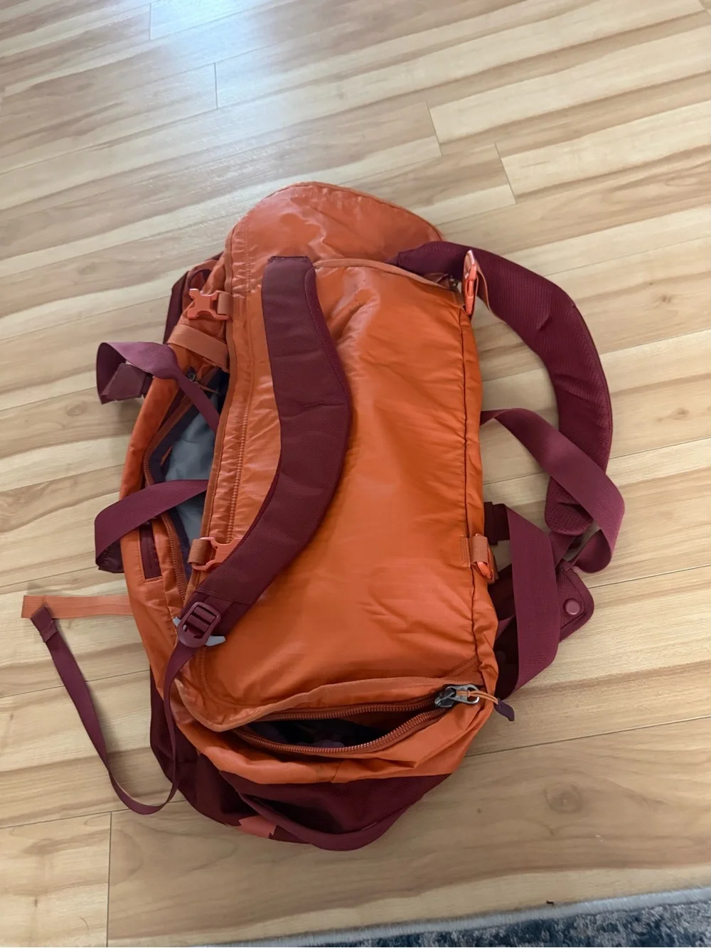 Men's Orange Travel Duffel Bag by REI 60L