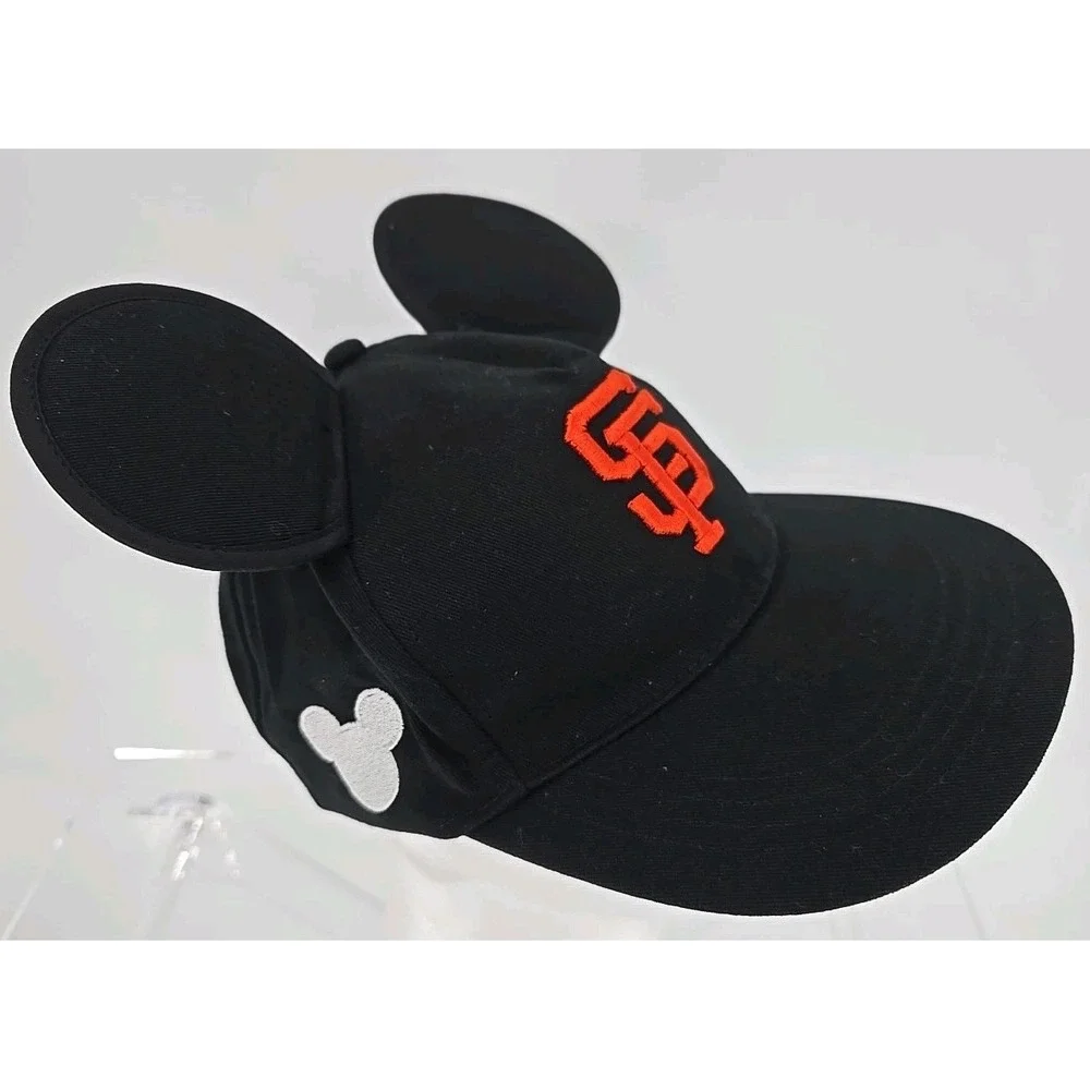San Francisco SF Giants Mickey Mouse Disney Ears Hat SGA 6/30 Disneyland Cap‎