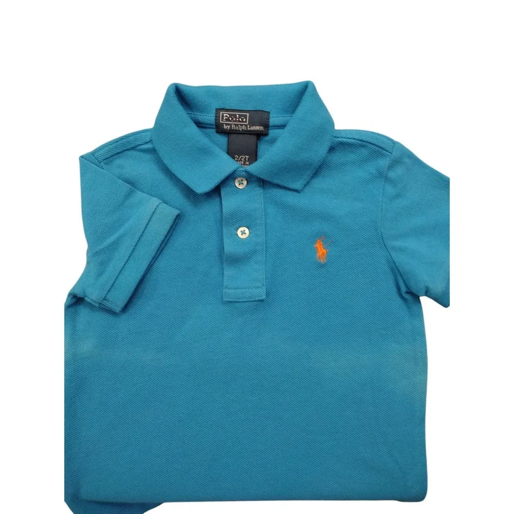 NWOT Boys 2T Polo Ralph Lauren Blue Short Sleeve Polo Shirt