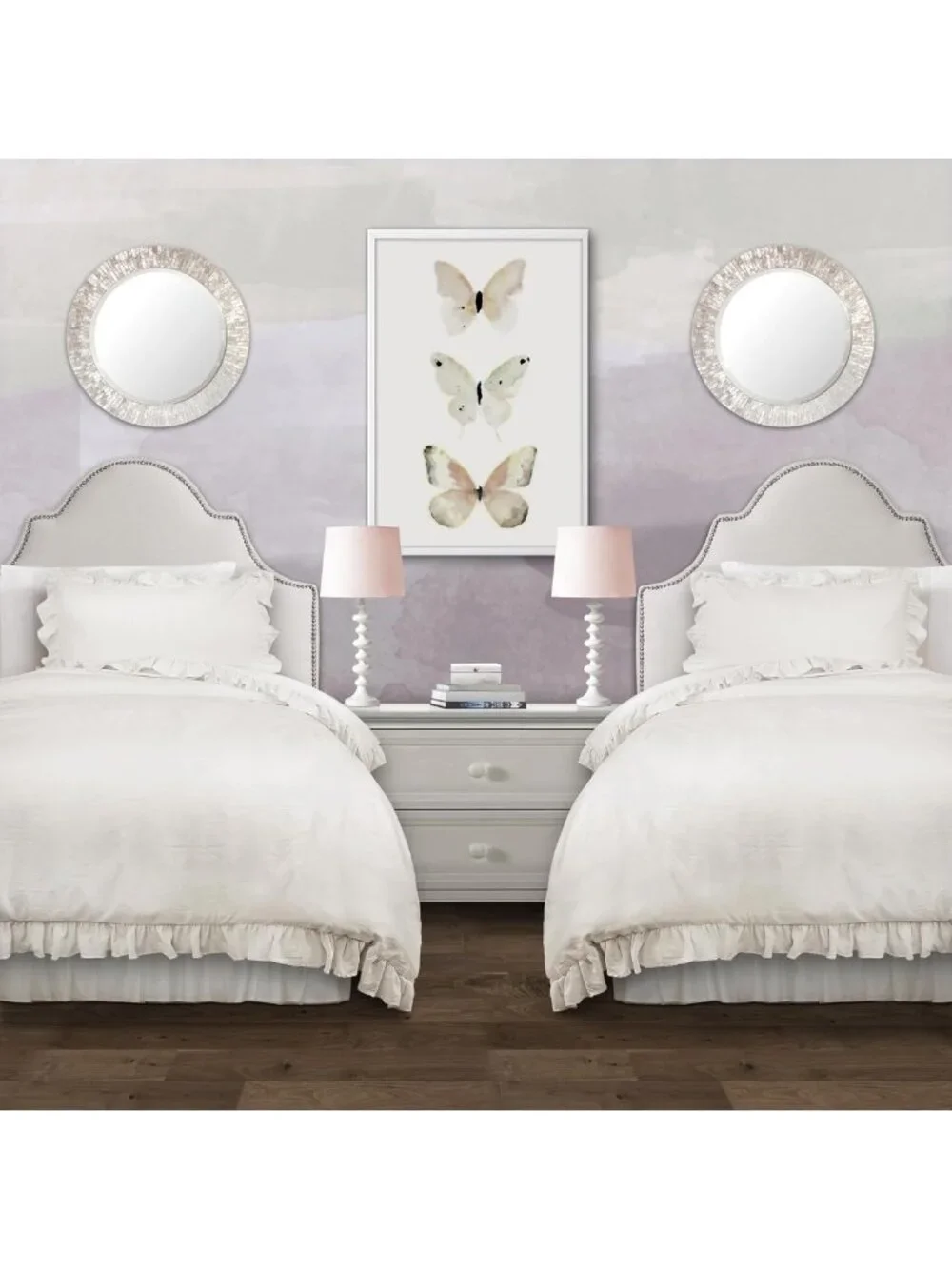 Cozy Ruffled Comforter Set with Matching Shams, Elegant Twin XL Bedding