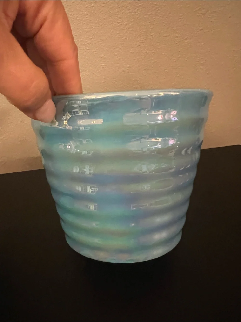 N/A iridescent blue