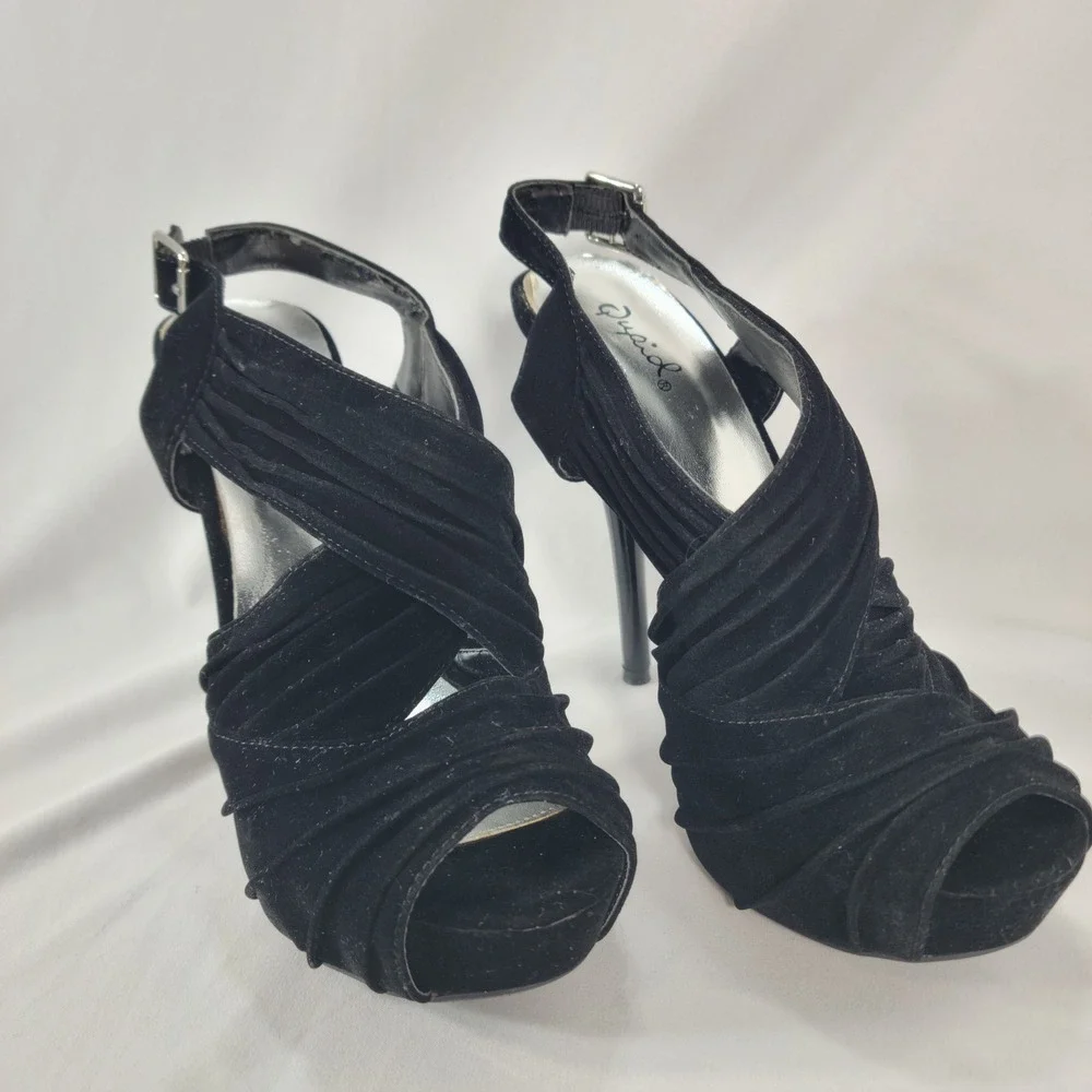Qupid slingback platform