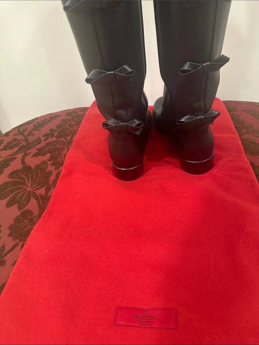 Valentino leather by side