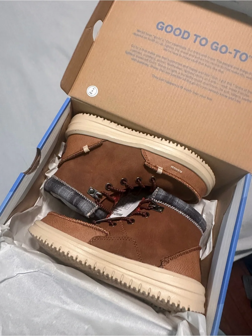Hey Dude Kids Tan Suede Lace-Up Ankle Boots