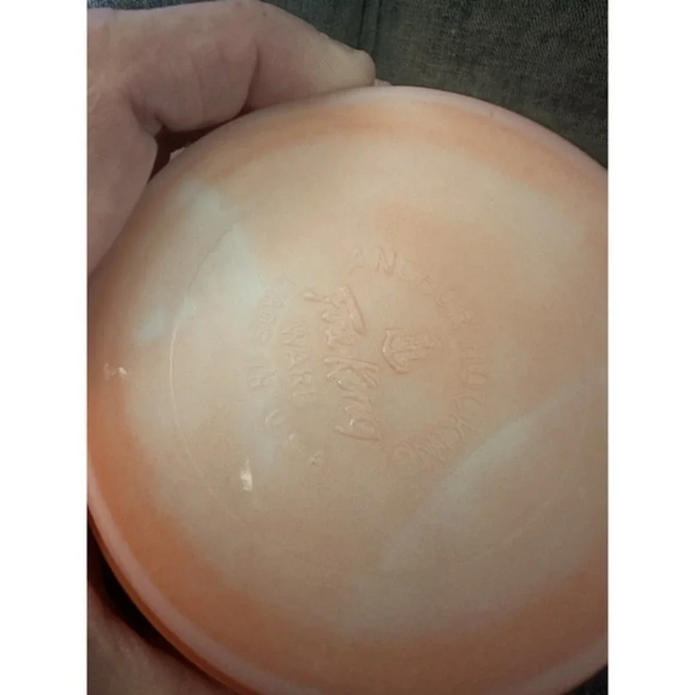 Fire King red bowl