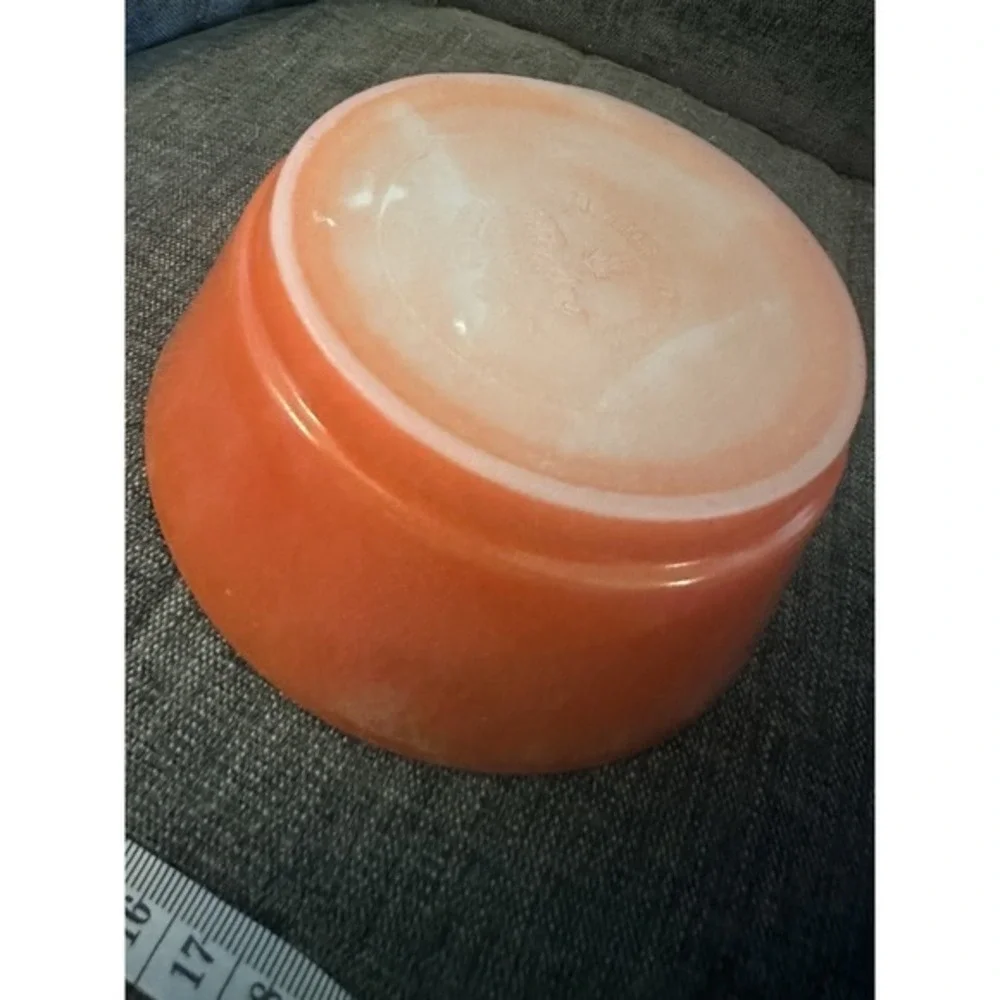 Fire King red bowl