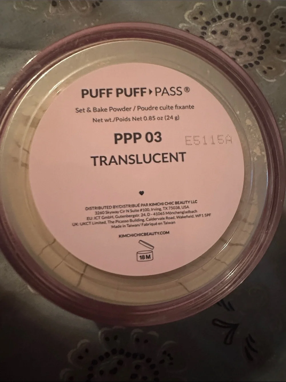 Puff Puff Pass Set & Bake Powder - Pink