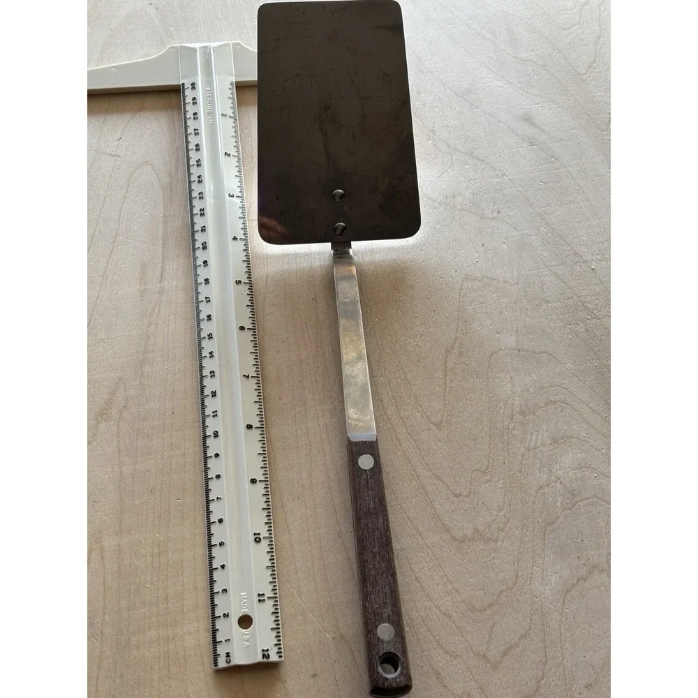 Vintage Spatula + Serving Spoon Stainless Steel Taiwan 12-13