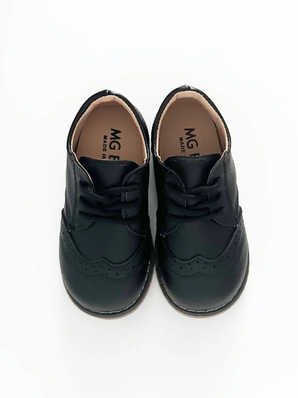 NWT Handsome Boys Classic Oxfords Baby Toddler Kids Children's Shoes Black 8
