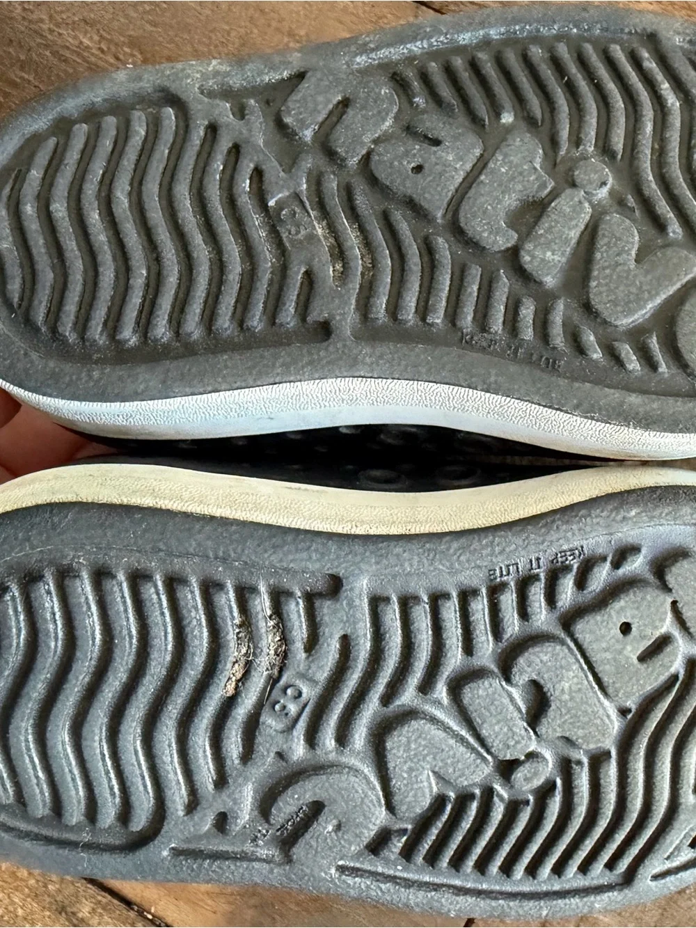 NATIVE brand - 2 pairs size 5 (toddler) in Olive Green and Black