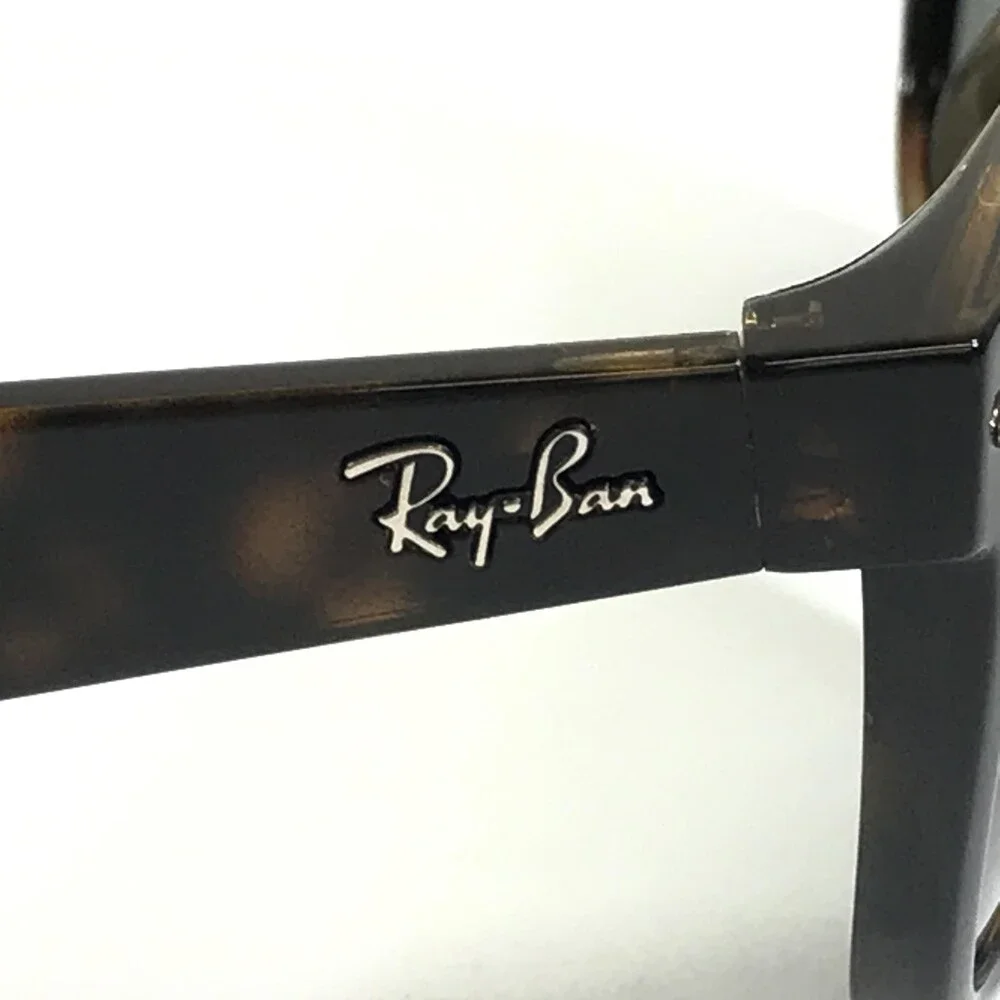 Ray-Ban Sunglasses RB2132 New Wayfarer 902 Tortoise With Green Lenses 55 Mm