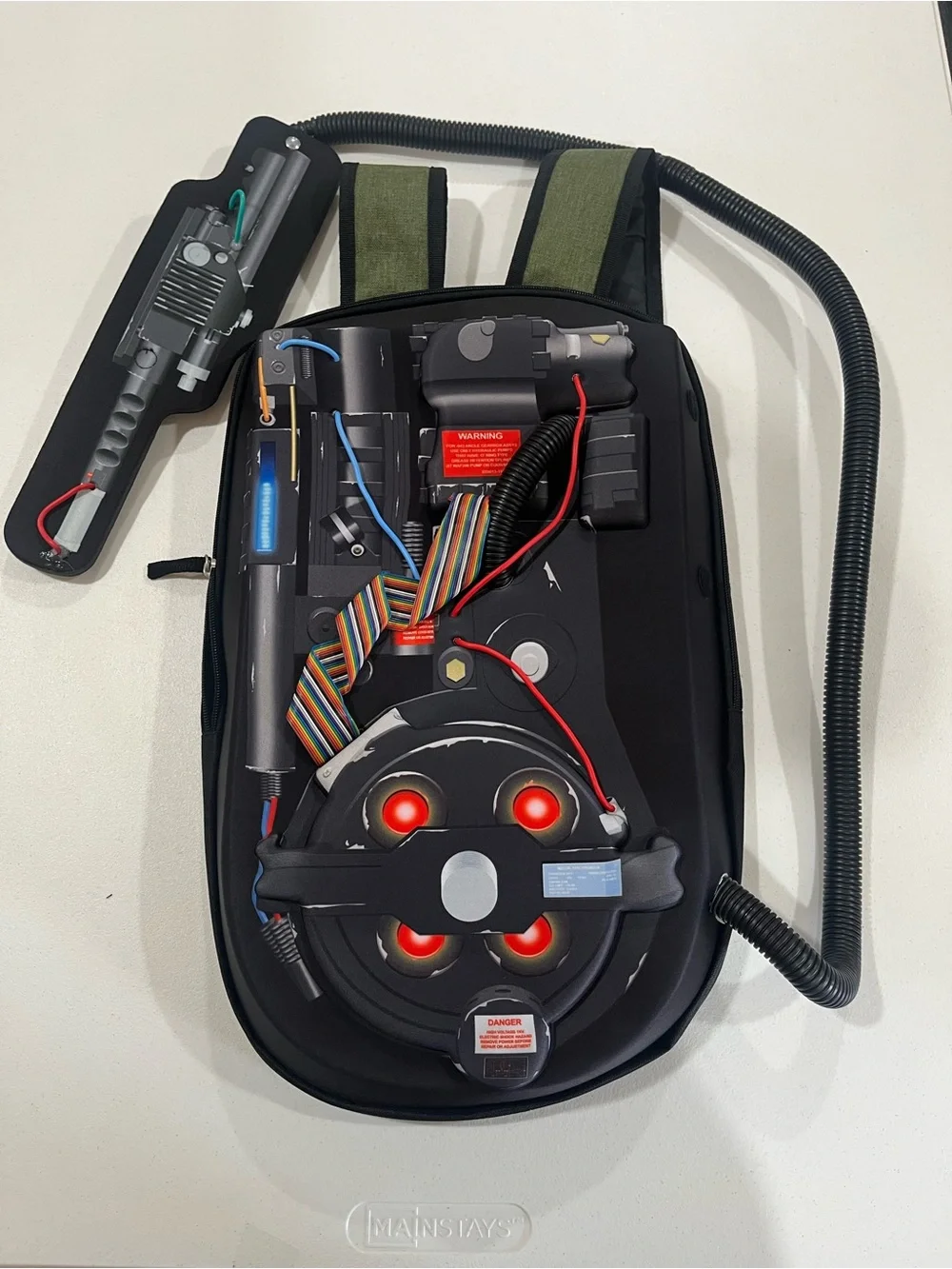 Fun Costumes Ghostbusters: Cosplay Proton Pack Backpack w Wand Stand