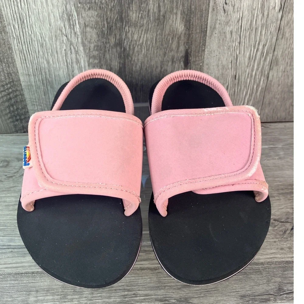 Rainbow sandals pink