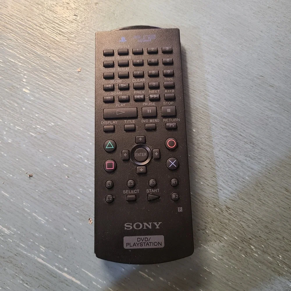 Sony PS2 DVD PlayStation Remote Control Model SCPH-10150 Tested‎ Black
